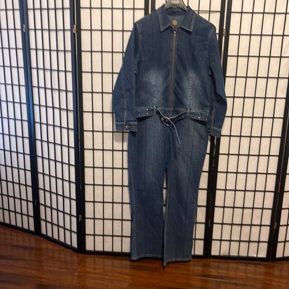 Crest Pants - Y2K Vintage | Denim Jumpsuit